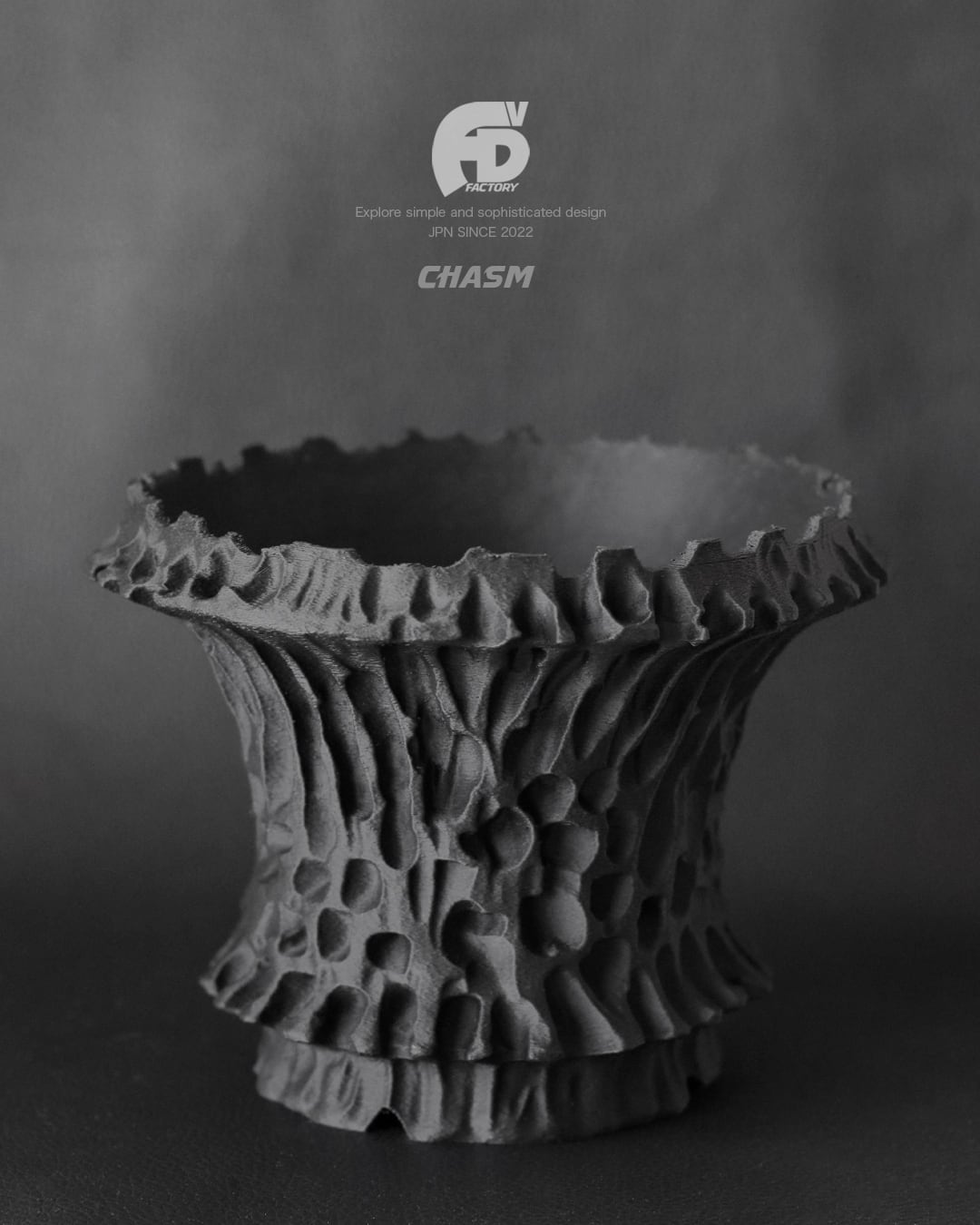 Adv-057-S (120×95) 4号 Chasm｜層状に刻まれた深淵Texture｜3D