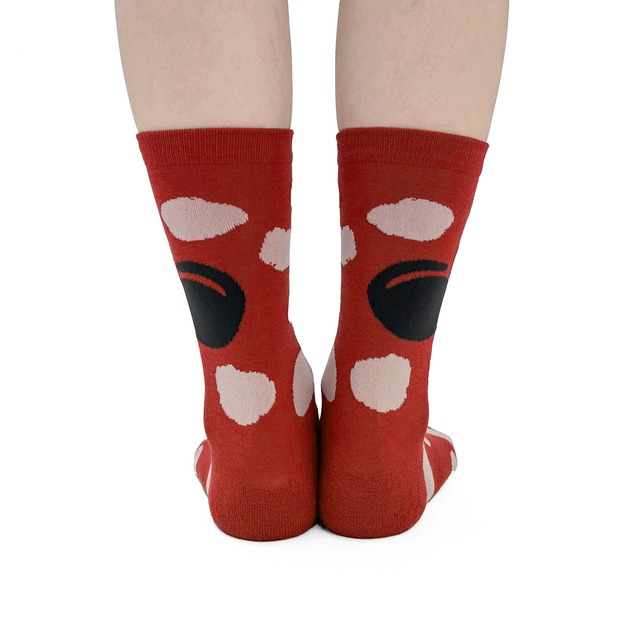 【JIN KITAMURA】北村人 SOCKS DOT POODLE ソックス ドット 黒猫
