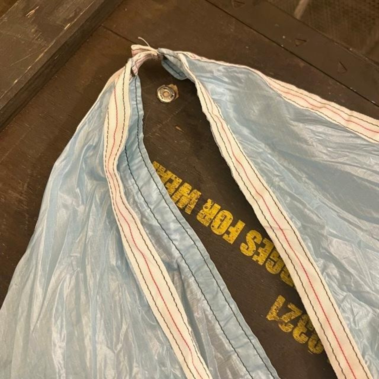 France Parachute Eco Bag Blue　フランス　パラシュートエコバッグ　ブルー　ＥＣＯ　エコバッグ　