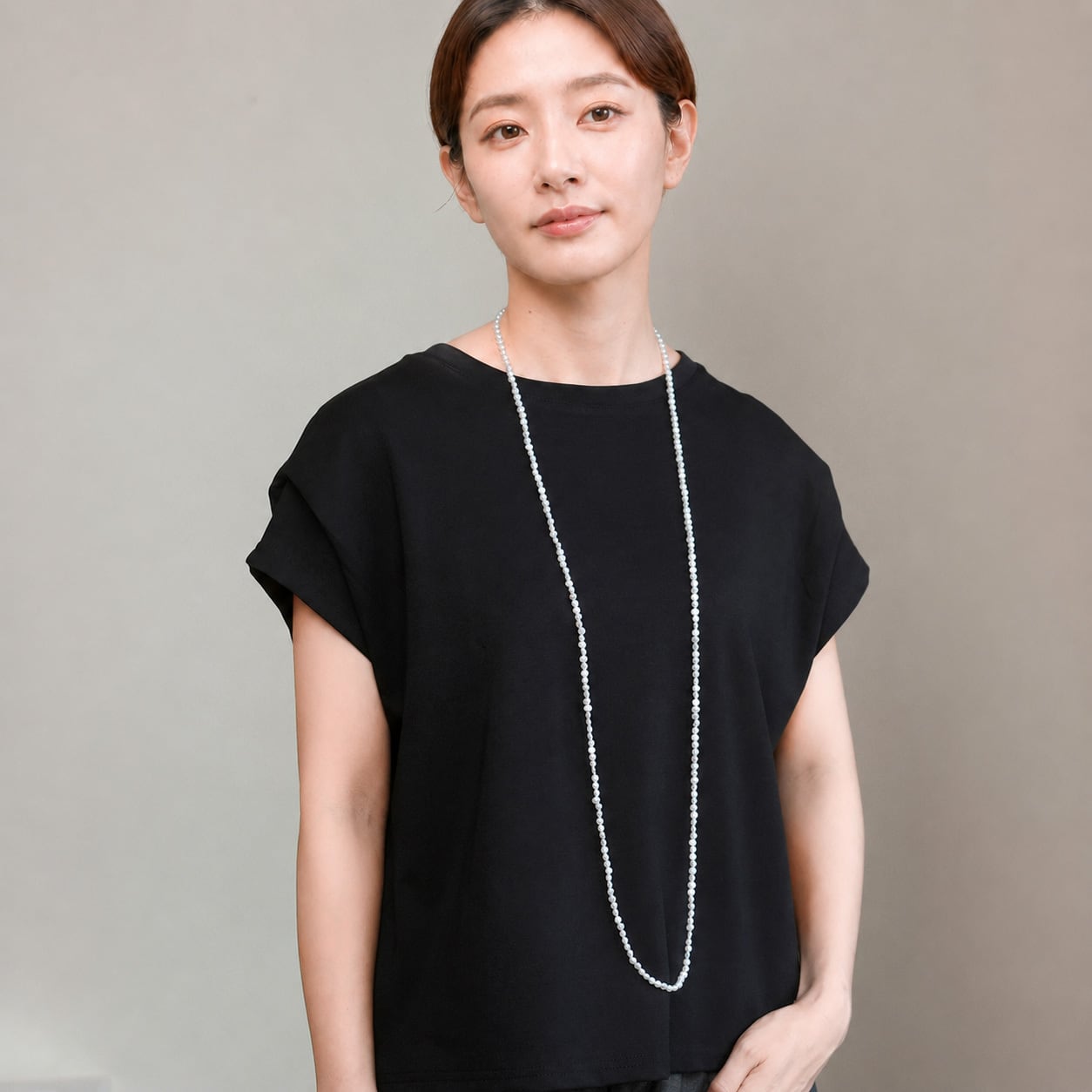 120cm ロングネックレス 淡水バロックパール / 約5.0mm 小粒パールが