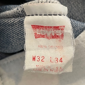 【LEVI'S】90s USA製 ジーンズ ジーパン デニム 501 W32 L34 刻印552 リーバイス US古着