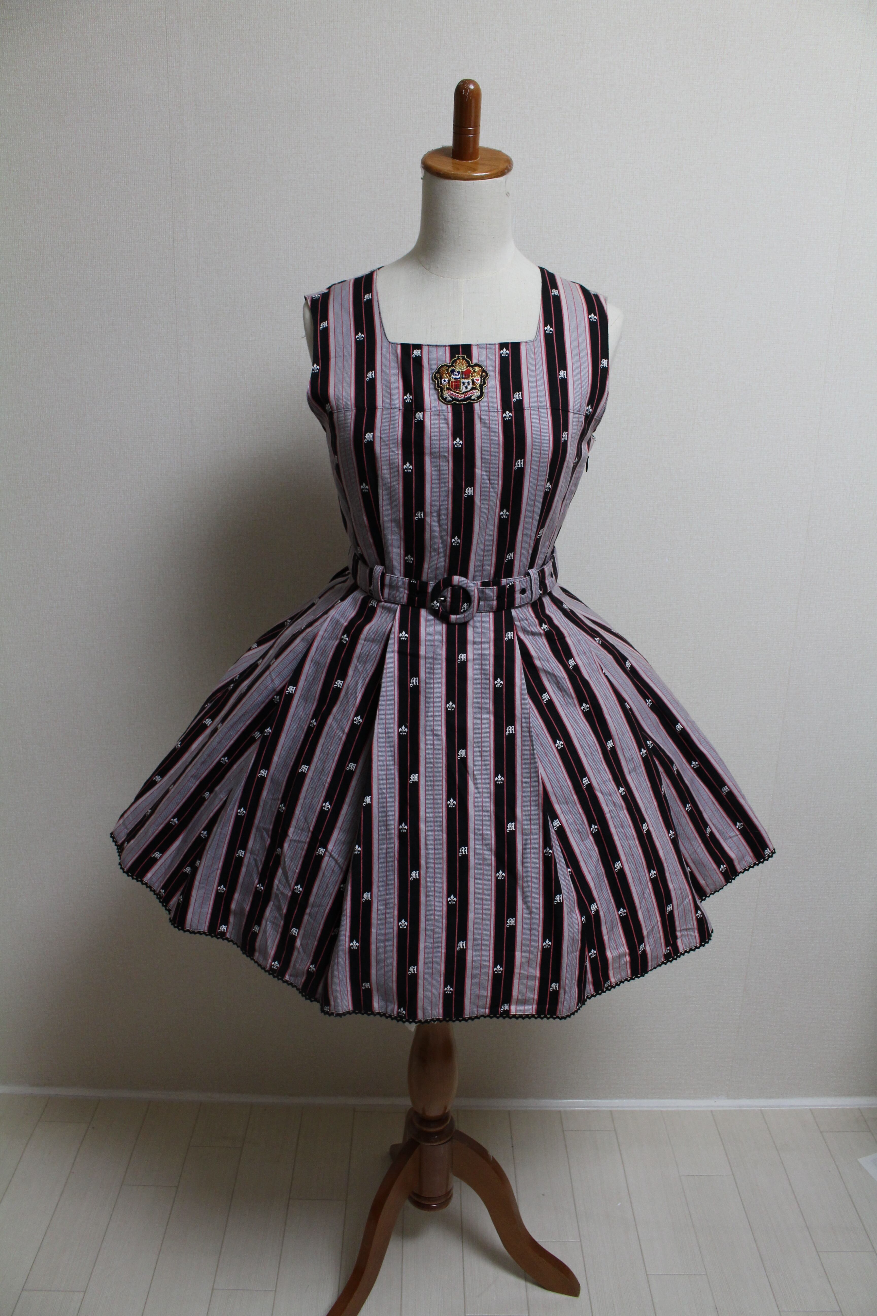 metamorphose ブリティッシュストライプJSK