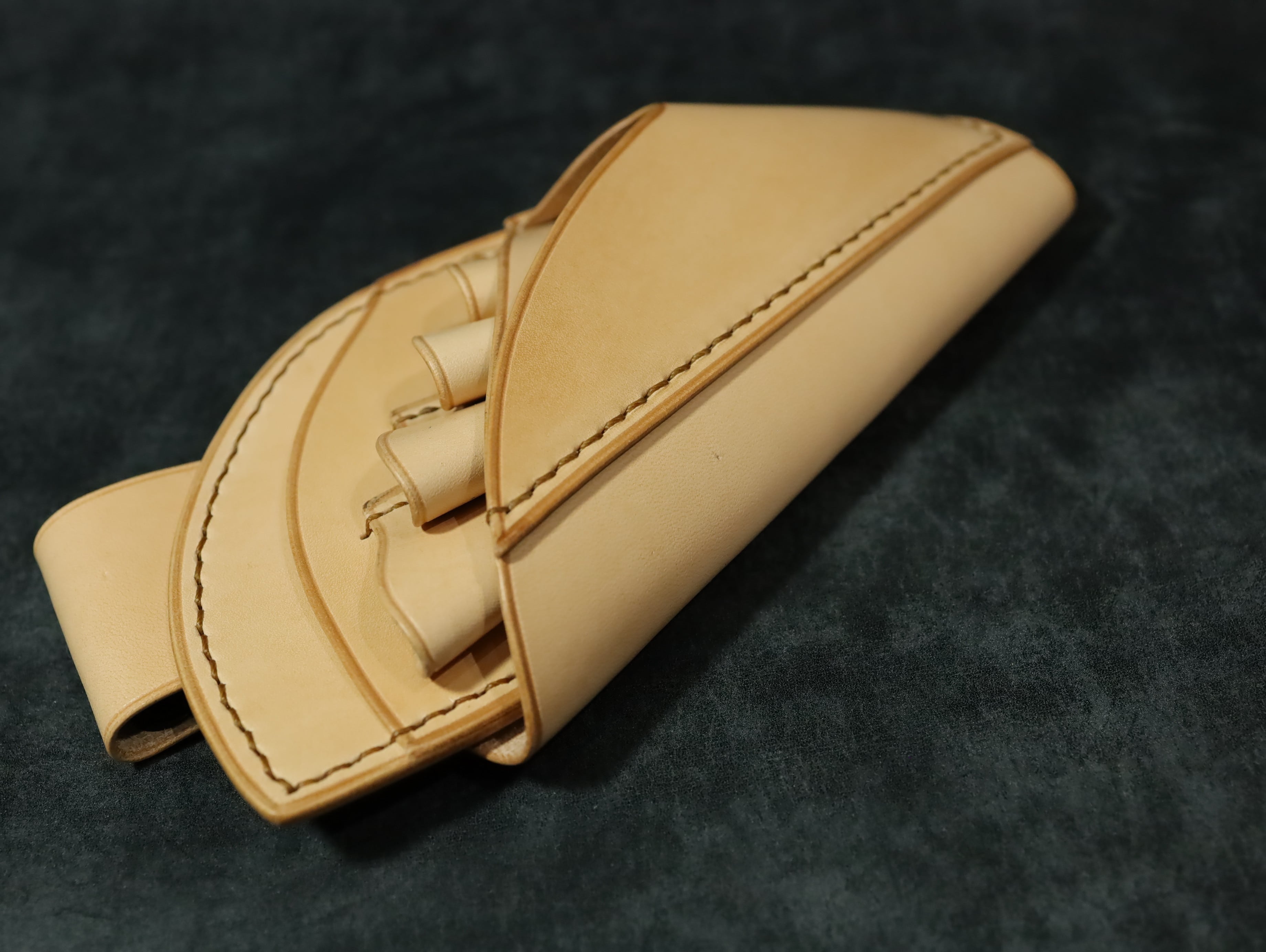 生成り】本革高級シザーケース | Haruleather