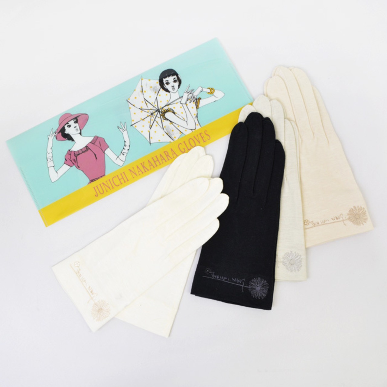 《中原淳一×ヨークス》中原淳一の手袋  ショート UVカット  [オールシーズン]