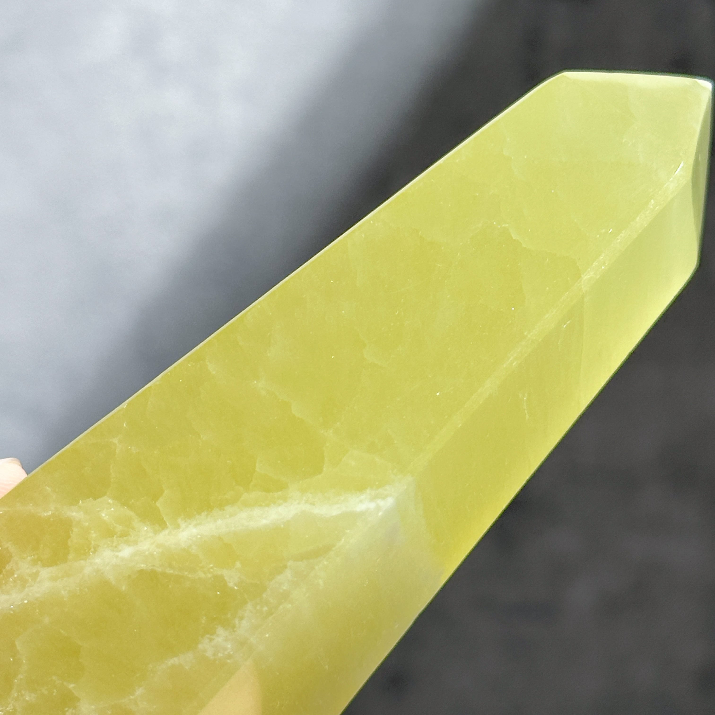 イエローカルサイト タワー63◇Yellow Calcite◇天然石・鉱物