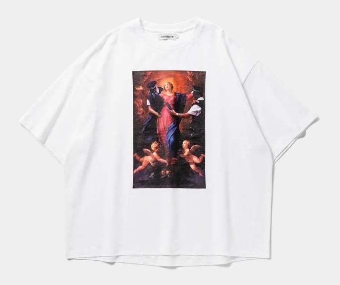TIGHTBOOTH - POLICE CHECKUP S/S T-SHIRT カラー：BLACK