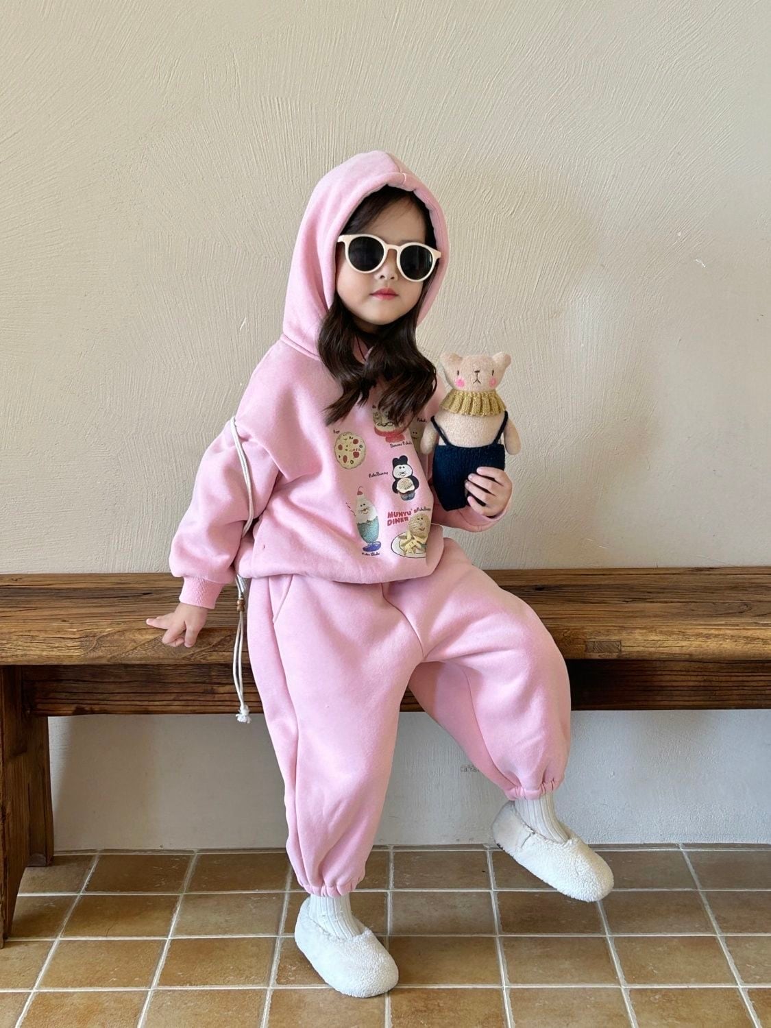 Saturday 90-150cm キッズセットアップ ピンクセットアップ 女の子子供