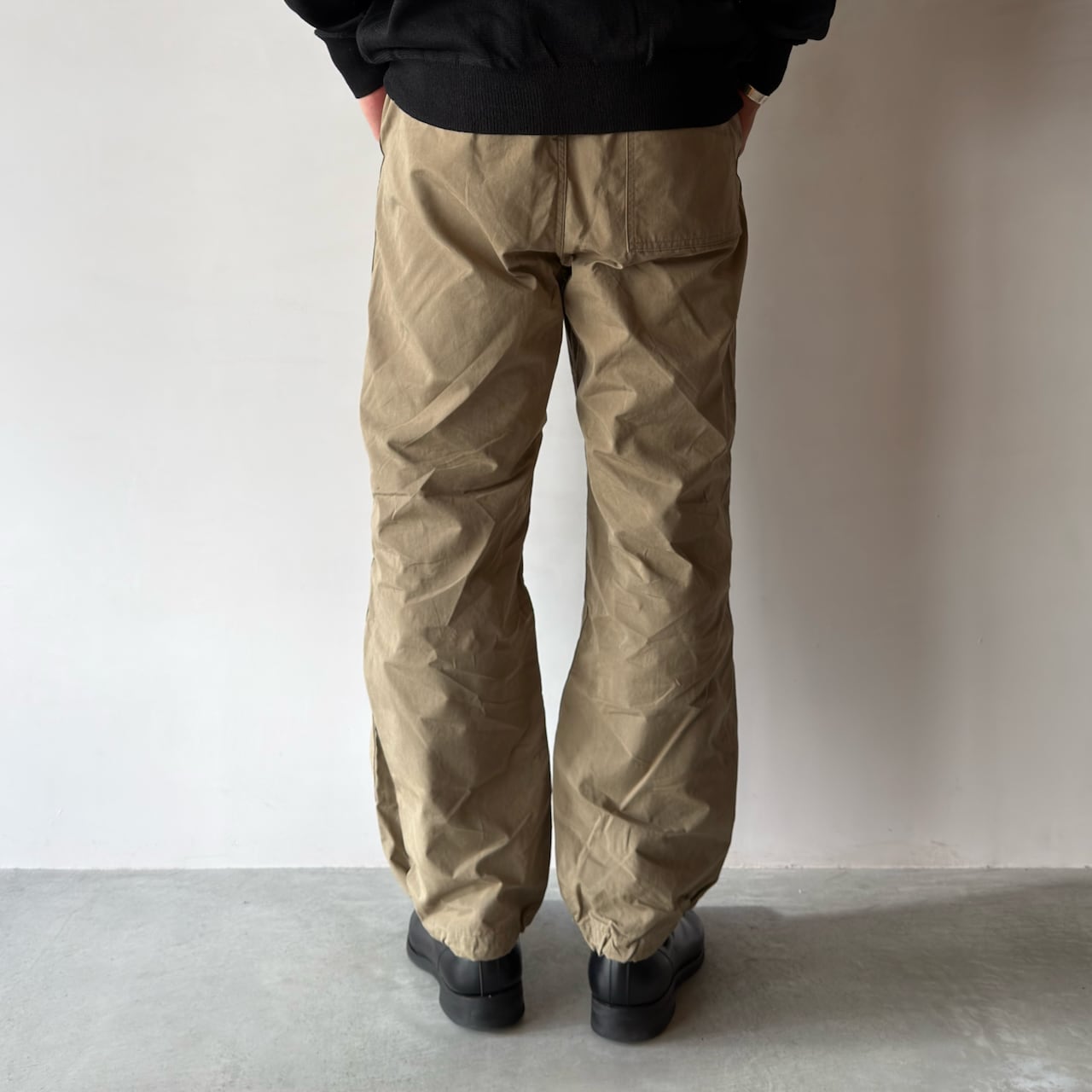 PHIGVEL WAXED CLOTH STRING TROUSERS | HUMAN and THINGS