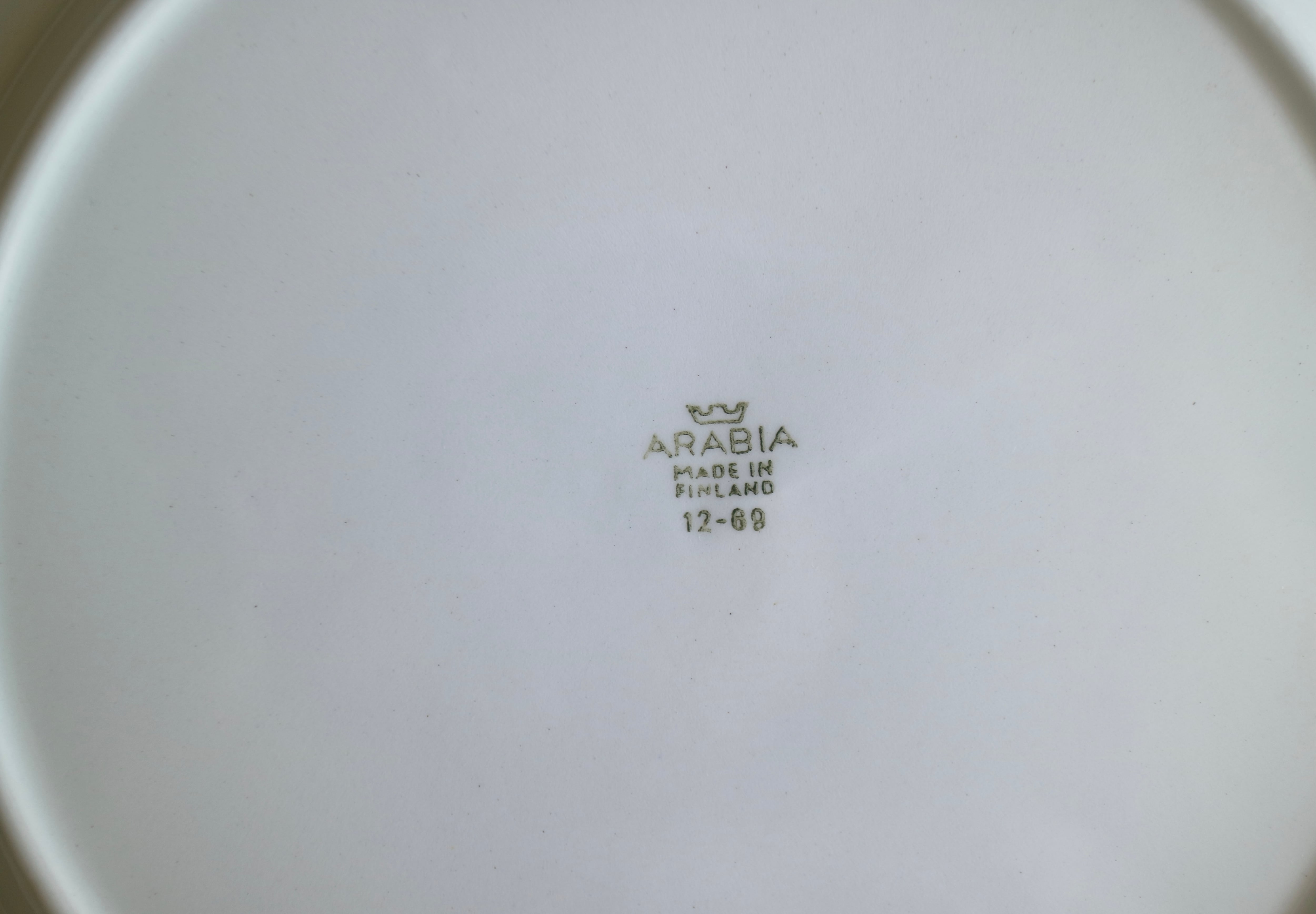 ARABIA アラビア / veera / プレート23cm 花柄 ブルー No.2457