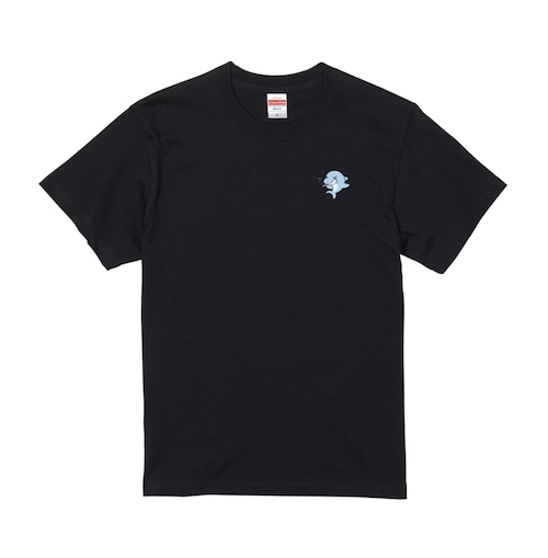 【めーや☆オリジナル限定Tシャツ(ブラック)】『刺繍イルカさん』　※送料無料