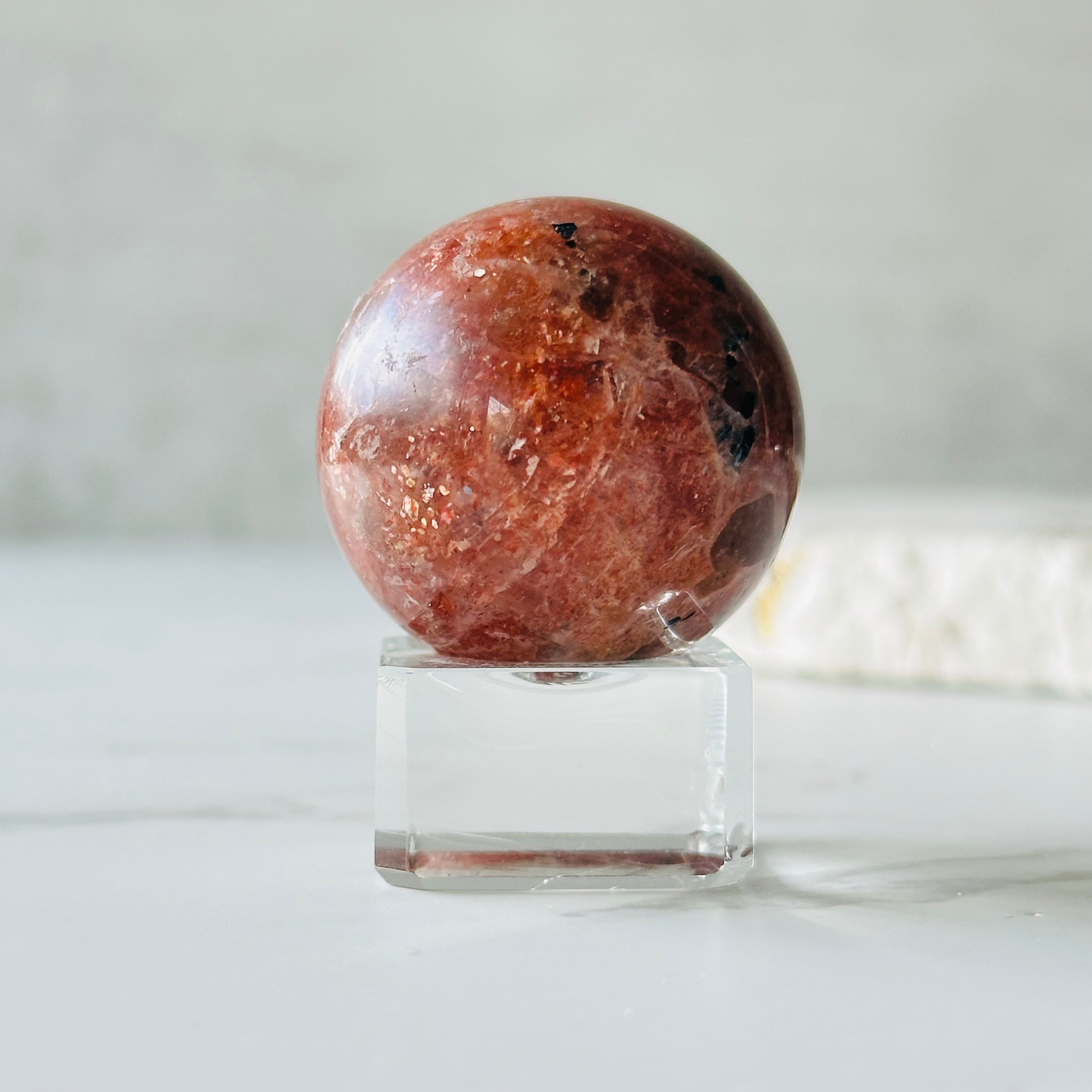 サンストーンスフィア Φ32mm | Mt.Sophia 天然石屋さん／マウントソフィア