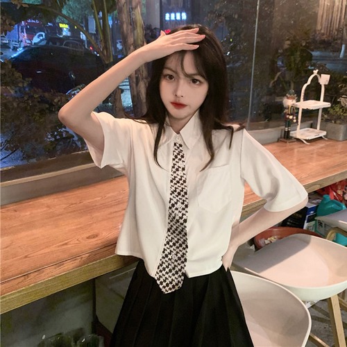 ✞ シャツブラウスきれいめ☆ソリッド カラーポケット ソリッドカラー ステッチ ✞ゴスロリ SM ミリ 甘ロリ クラロリ 和ロリ エレガント 黒ロリ 姫ロリ 華ロリ BB-BB3583309