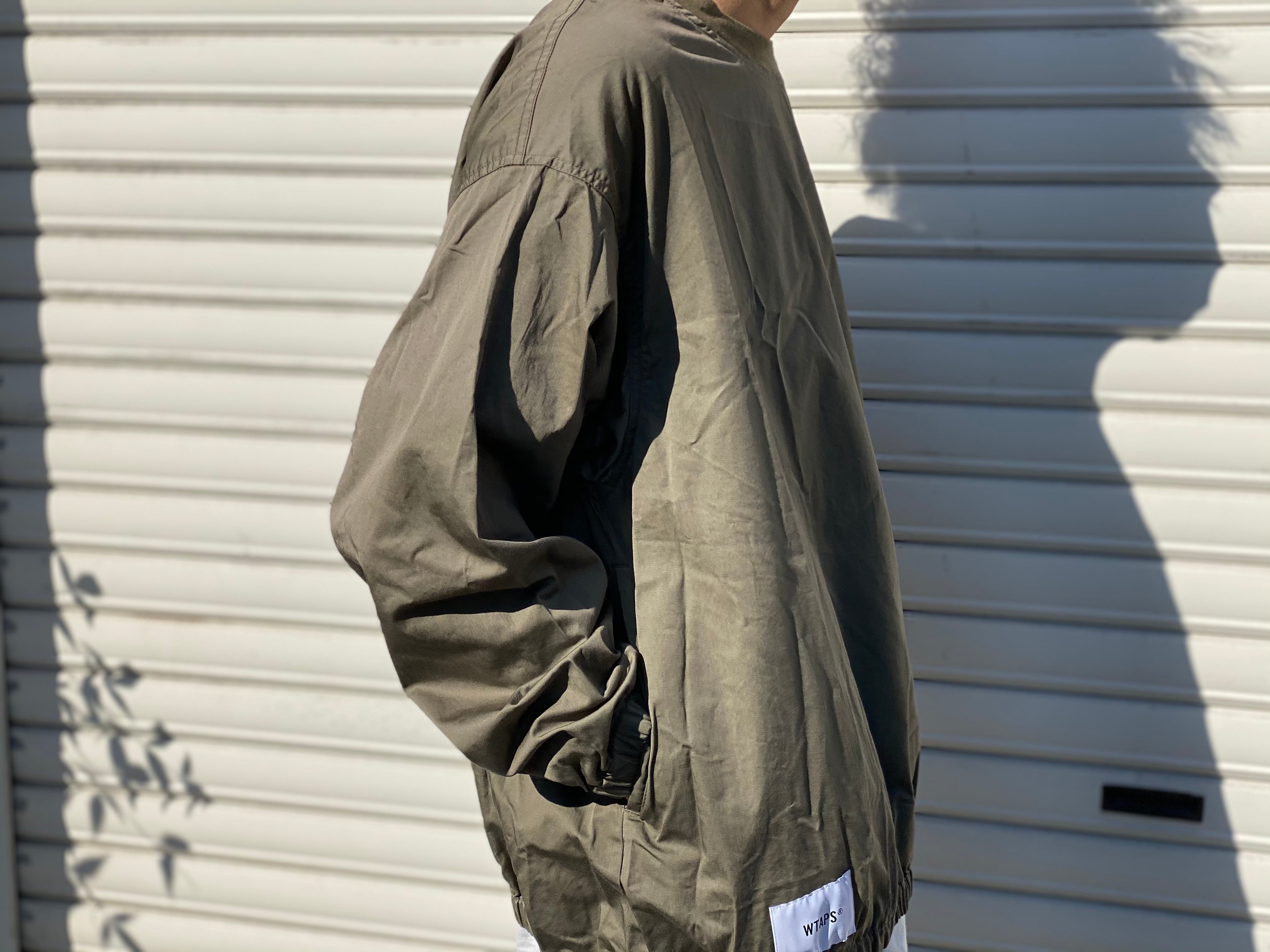 WTAPS SMOCK JACKET. COTTON. SATIN 1 OLIVE 85IG7662 | BRAND BUYERS