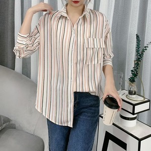 マルチカラー　ストライプブラウス　AJ-3346-3678