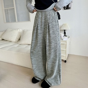 ワイドパンツ ハイウエスト レディース 秋冬 韓国 ゆったり シンプル 大人 カジュアル ストリート リラックス 動きやすい ダンス 運動 ウエストゴム 大人可愛い 大人女子