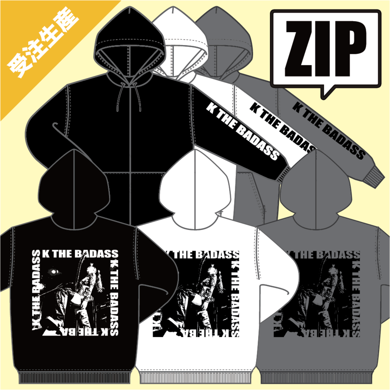 ZIP】きよパーカー - BADASS | KIYOSHI THE SHOP