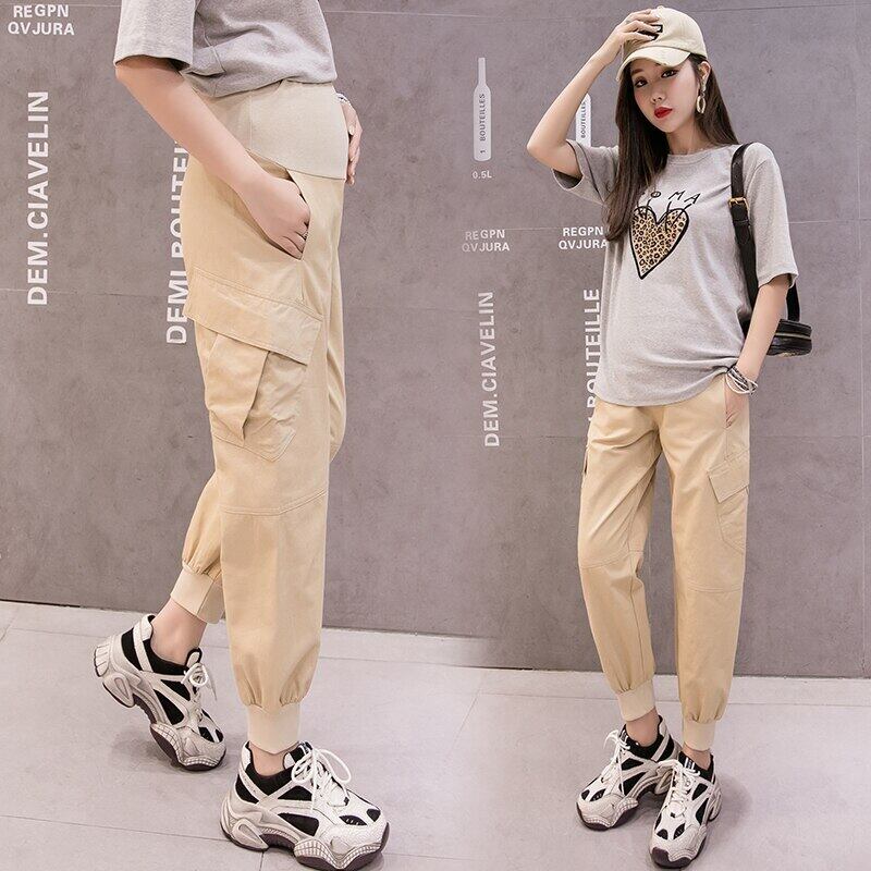 【新作】【送料無料】 妊娠パンツ春秋ローウエストマタニティオーバーオール着用マタニティスラック春 スプリング 春物 オータム 秋物 AL expec352634634166