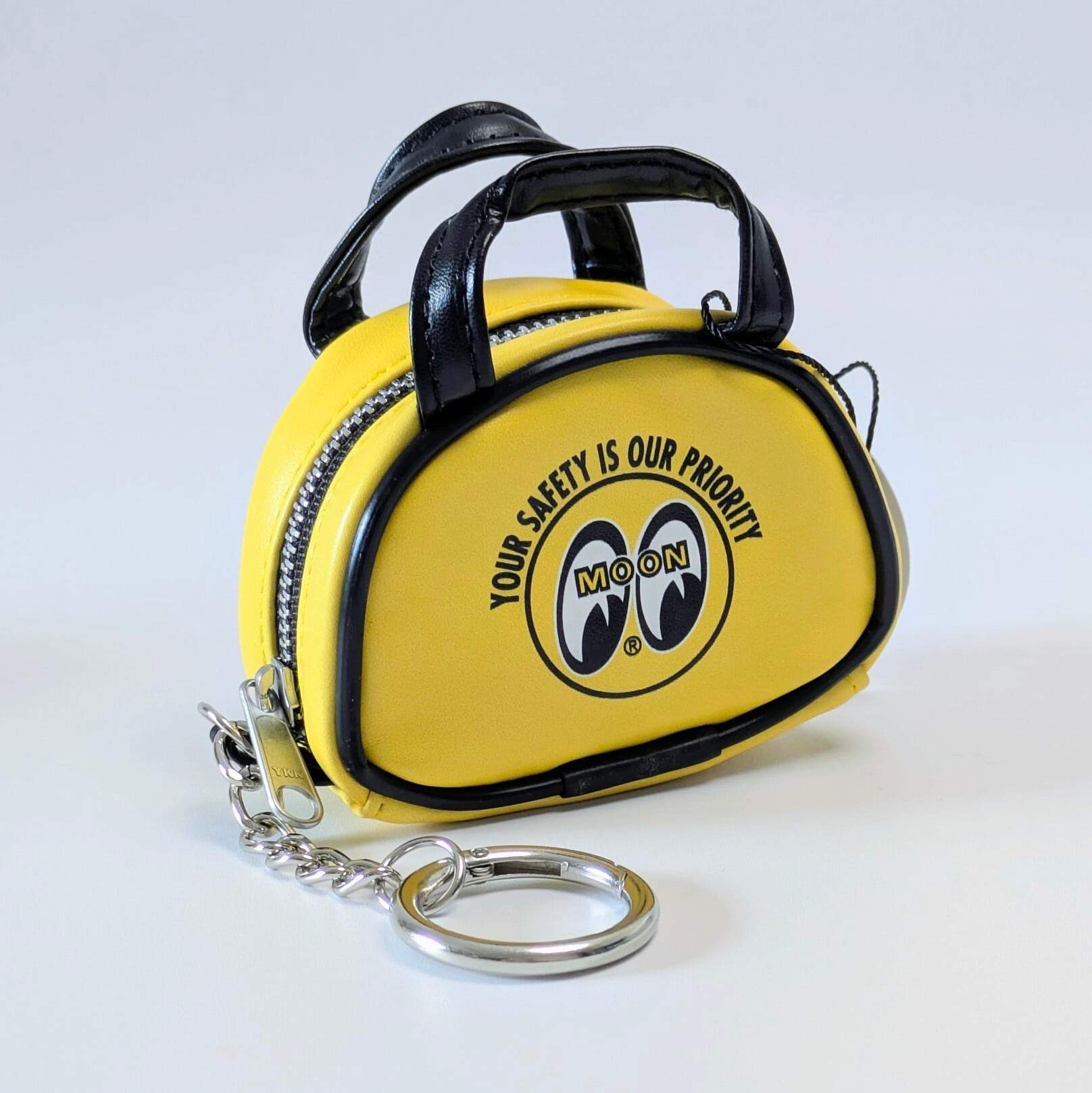 【 MOON / MOONEYES / ムーン アイズ 】 MOON Mini Bag Pouch Key Ring ムーン ミニ バッグ ポーチ キーリング / ホットロッド〚アメリカン雑貨 アメトイ〛