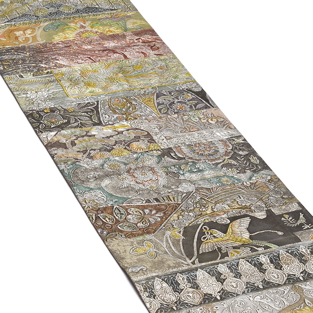 袋帯]本金唐革 名門 織匠川島 謹製 本革 正絹 日本製(商品番号:21784