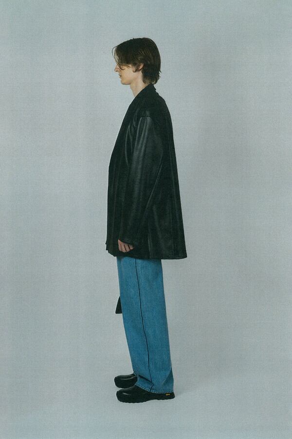 LAD MUSICIAN【ラッドミュージシャン 】STRETCH FAUX LEATHER JERSEY