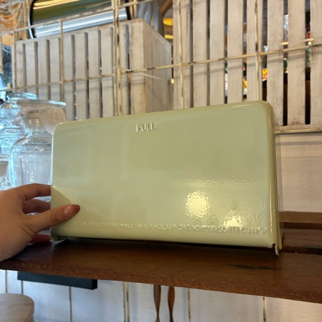 DULTON TISSUE DISPENSER IVORY / ダルトン ティッシュディスペンサー アイボリー バス用品 洗面用品 キッチン用品 壁付け 置き型 ペーパーホルダー レトロ シンプル おしゃれ かわいい ギフト プレゼント
