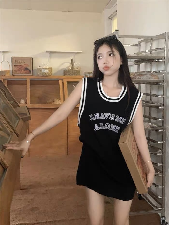 タンクトップ ロゴ入りワンピース G104CON0137