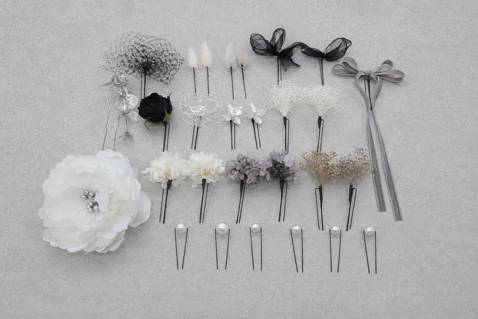 10 Hanakanzashi original monotone special arrange | Hanakanzashi