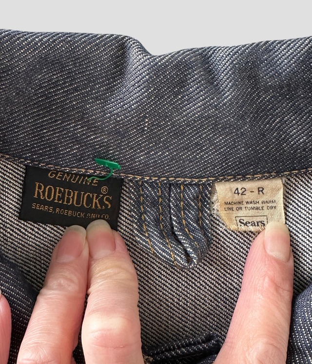 -Sears ROEBUCKS- Vintage 60-70s 42R Denim Jacket