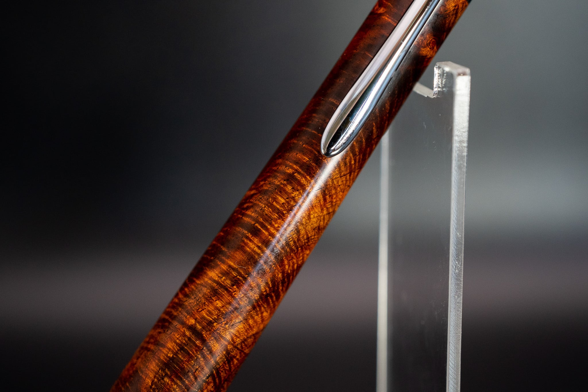 【21世紀最高峰の材】サイアミーズローズウッド マイクロカーリー 極上 silver MP