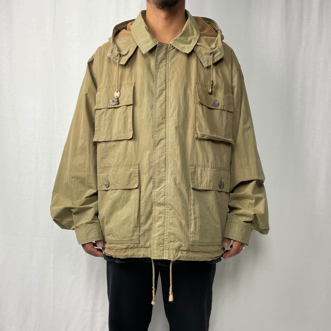 90年代 Eddie Bauer エディーバウアー フィッシングジャケット メンズ 