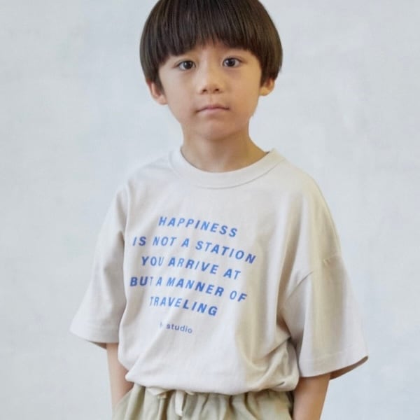 Fov Happiness T-Shirt【90-140cm】Sand