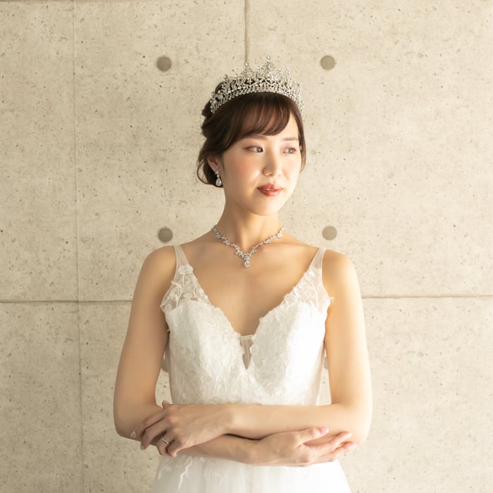 H-143 ウェディング アクセサリー【クラシカル ジルコニア H-143 ウェディング アクセサリー【クラシカル ジルコニア