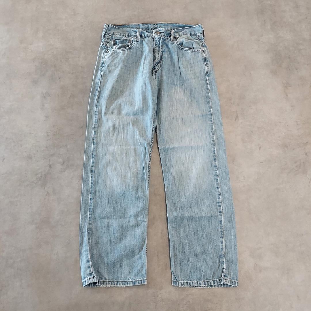 リーバイス569 Levis W30 ワイド バギー 青 古着 21666