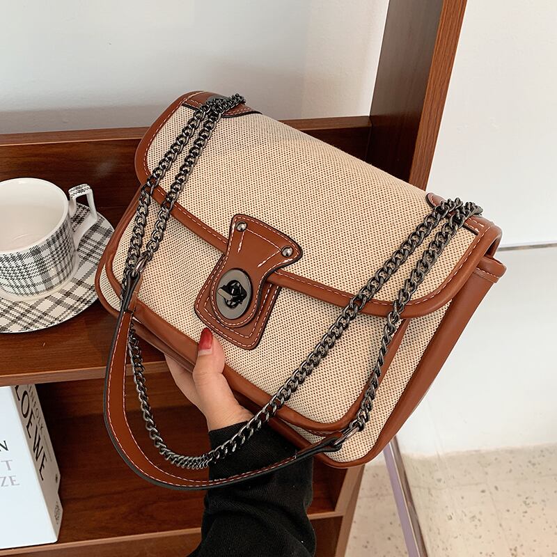 スタンダードサマーチェーン レトロ 夏物 スクウェア メッセンジャーバッグ Tiancai_Wing_Bag45626054161