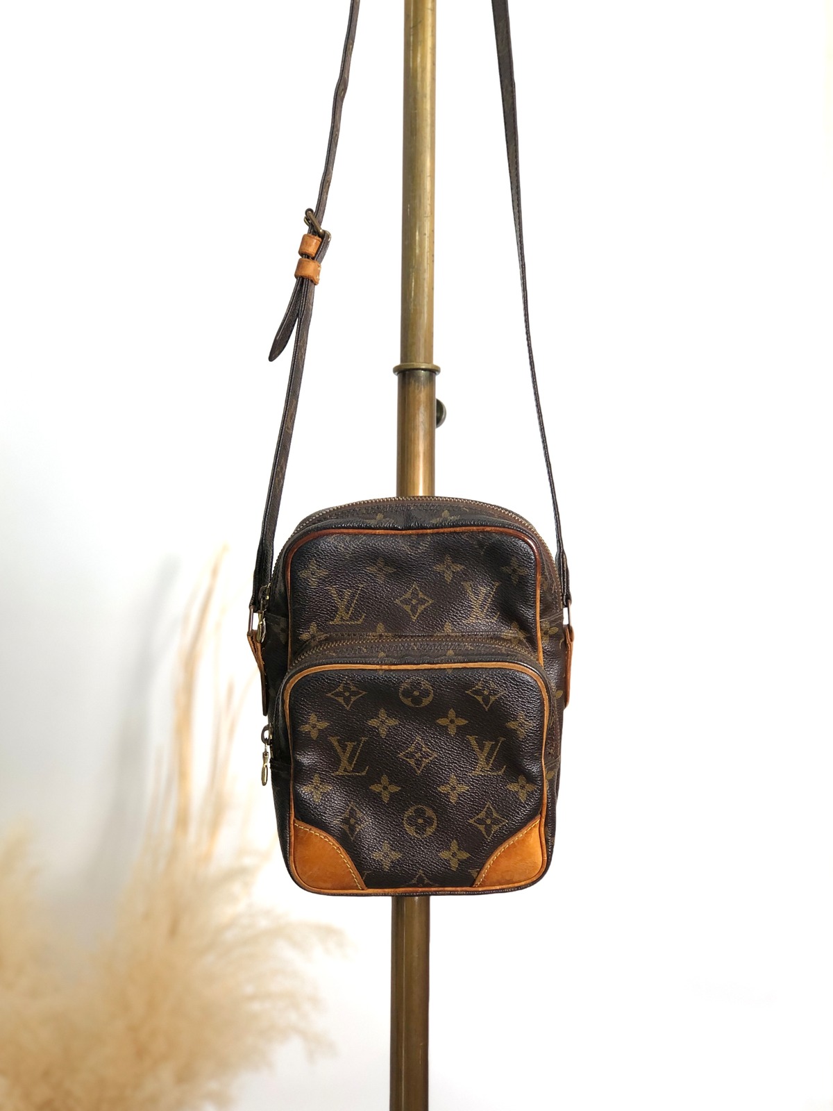 LOUIS VUITTON ルイヴィトン モノグラム ショルダーバッグ ブラウン 