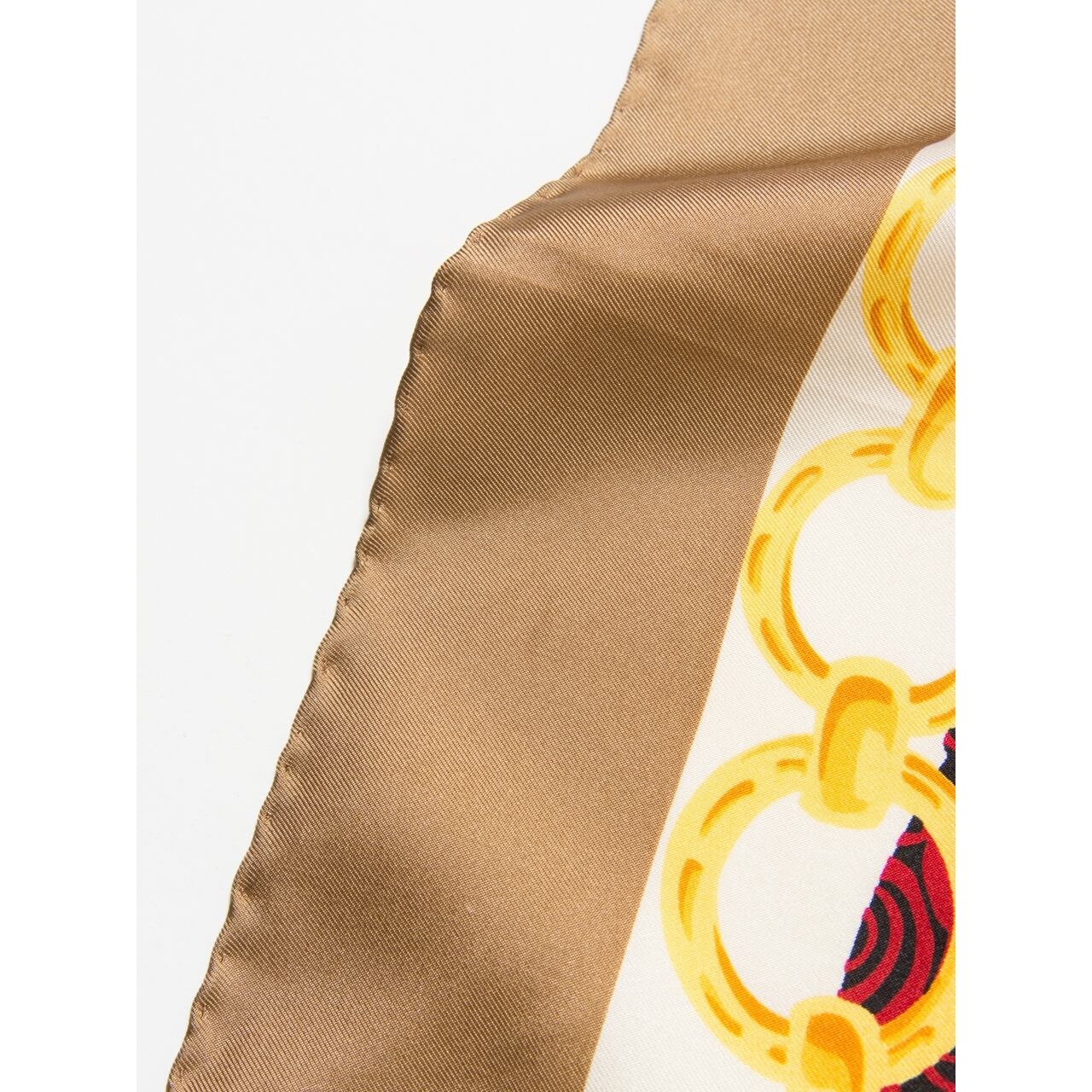 【CELINE】Made in Italy chain print silk scarf(セリーヌ イタリア製チェーンプリントシルクスカーフ)2c