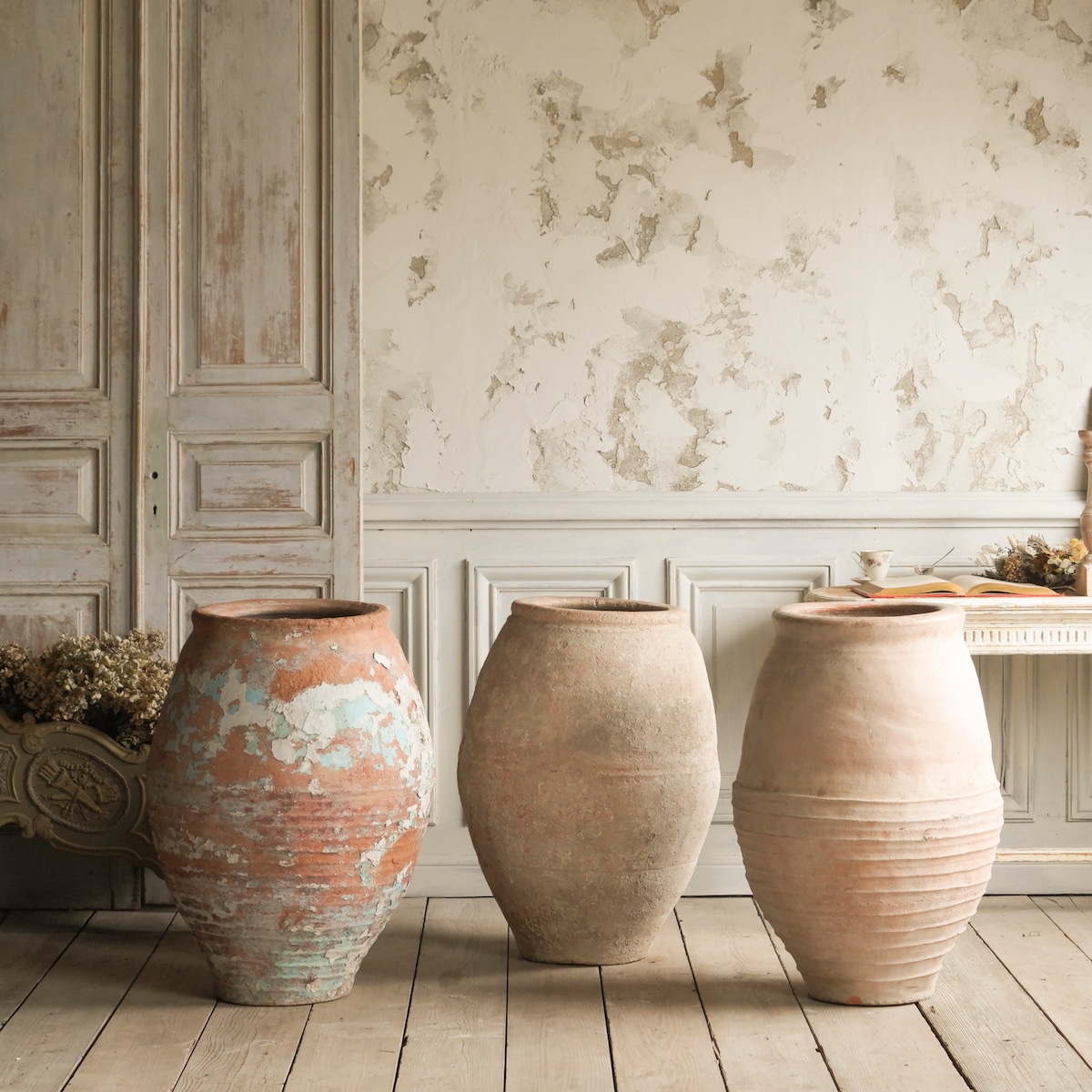 ☆古民家より 在銘 金彩 骨董 花瓶 花器 たまらなかっ 花生け  