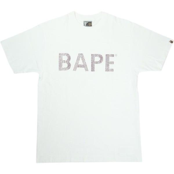 アベイシングエイプ ラインストーン 半袖 Tシャツ Size【M】 A BATHING APE ア ベイシング エイプ ラインストーンBAPE