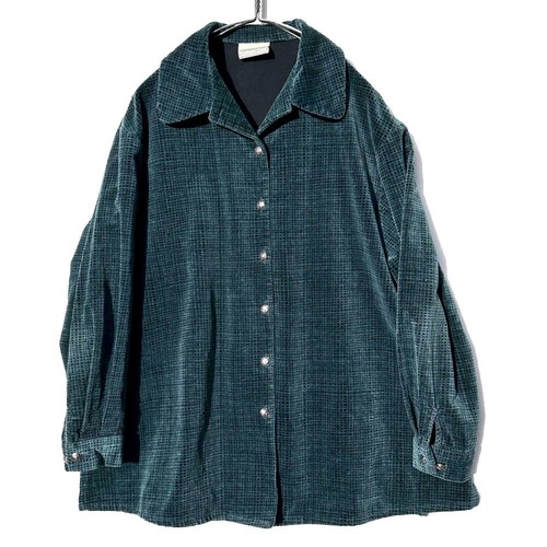 [Coldwater Creek] Vintage Velour Shirt [1990s-] Vintage Velour Shirt