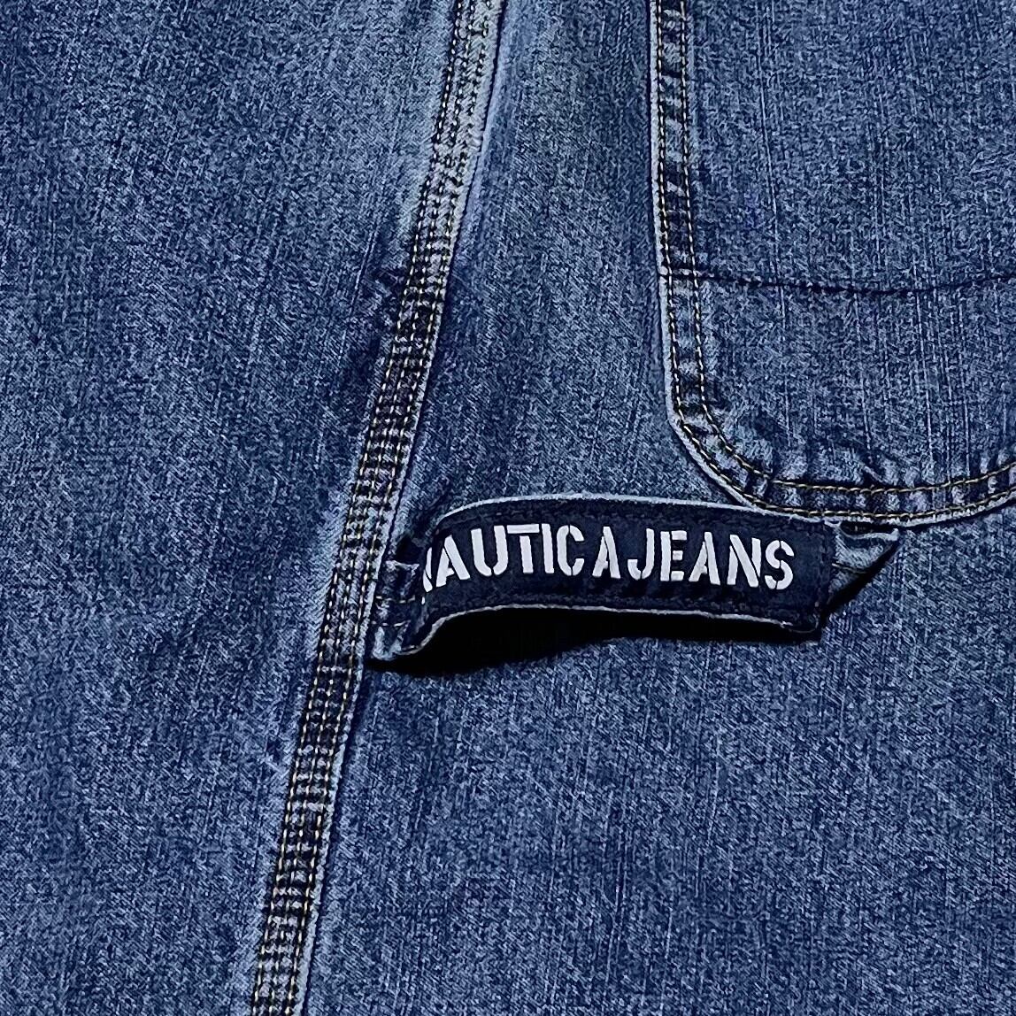 w33】90s NAUTICA ノーチカ ノーティカ デニムパンツ ペインターパンツ