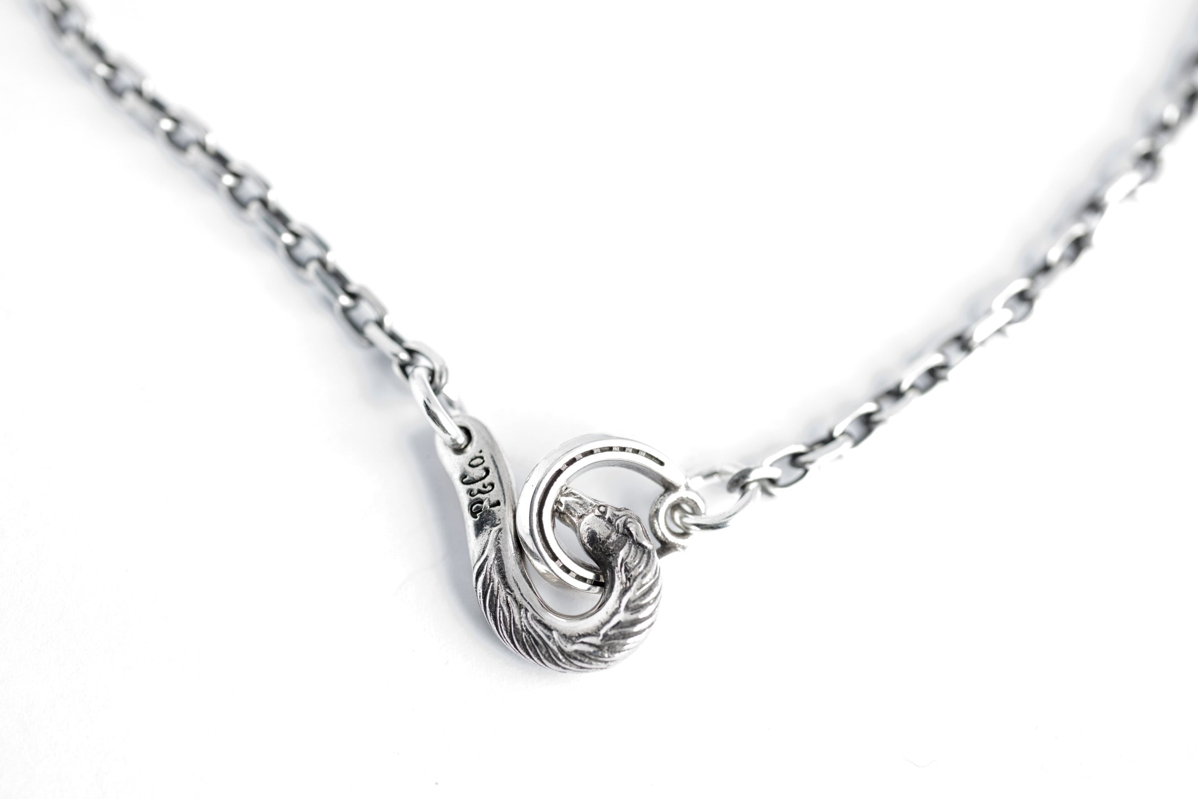 アクセサリー PEANUTS&Co. HORSE HOOK CHAIN ALL SILVER HORSE HOOK CHAIN ALL SILVER (ROUND OR SQUARE). 50cm | Peanuts&Co