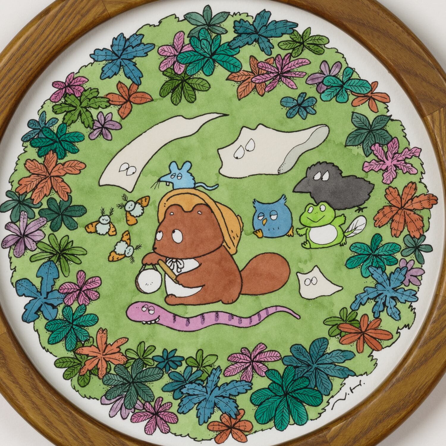 会場売約済】ヒダカナオト 原画24 「ぼんやり太鼓のマーチ」 | TOKYO
