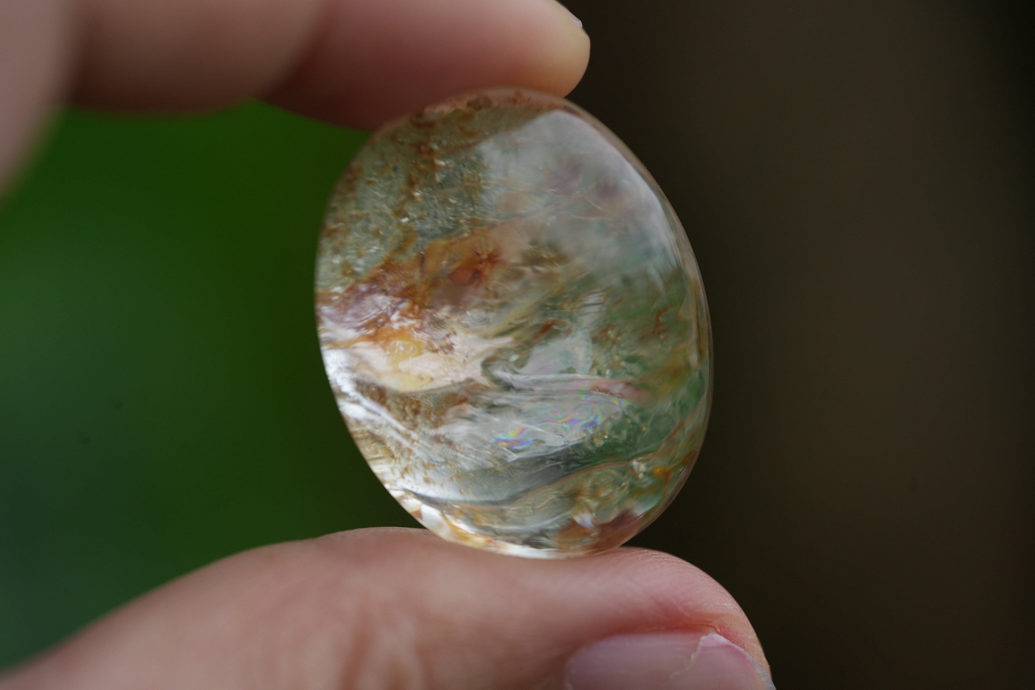 鏡のシラー☆ガーデンクォーツ s1555 | Funky garuda Stone