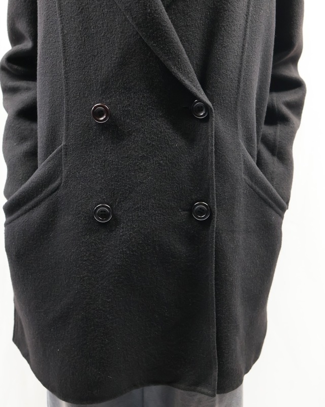 double breasted cashmere half coat