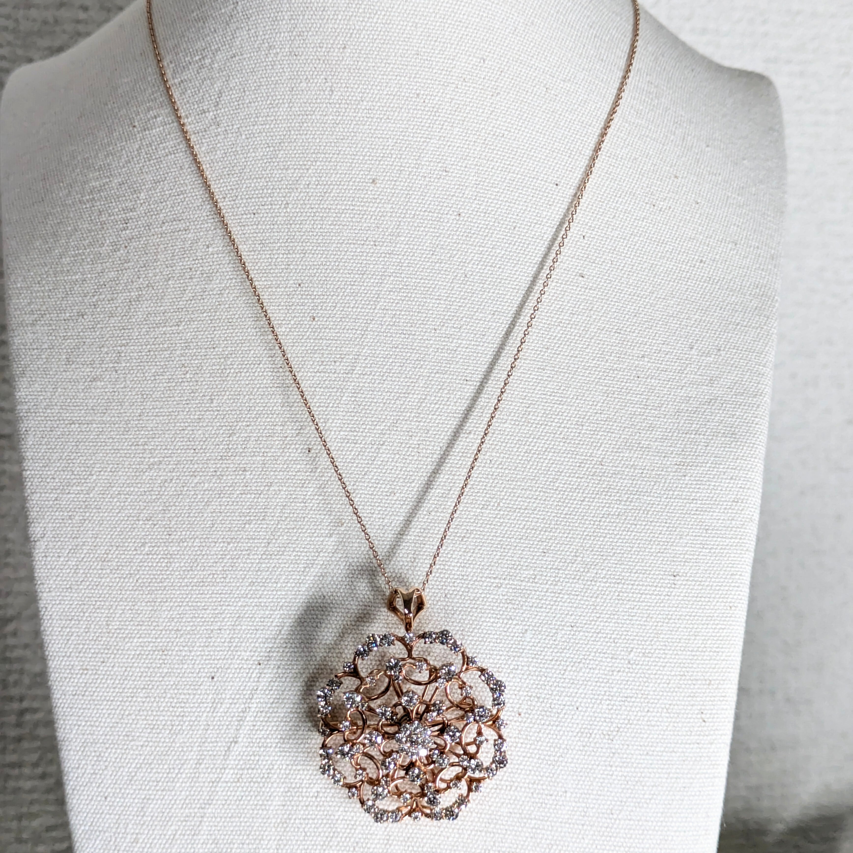K18(PG)ダイヤネックレス D 3.00ct【PRO208362】 | CollectJewel