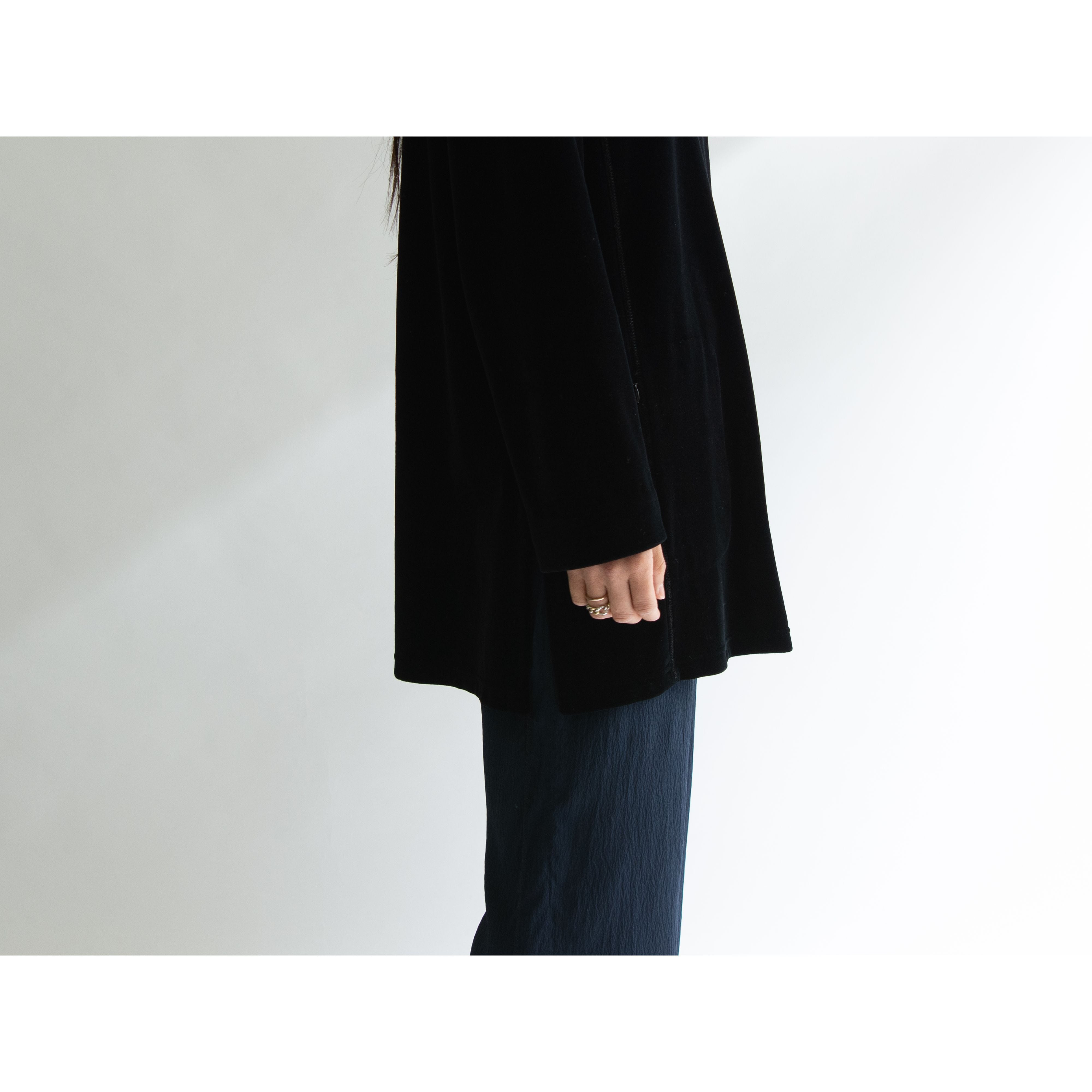 SONIA RYKIEL】Made in France Cotton-Viscose-Nylon Velour Pullover
