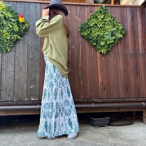 レーヨンペイズリー2ウェイスカート