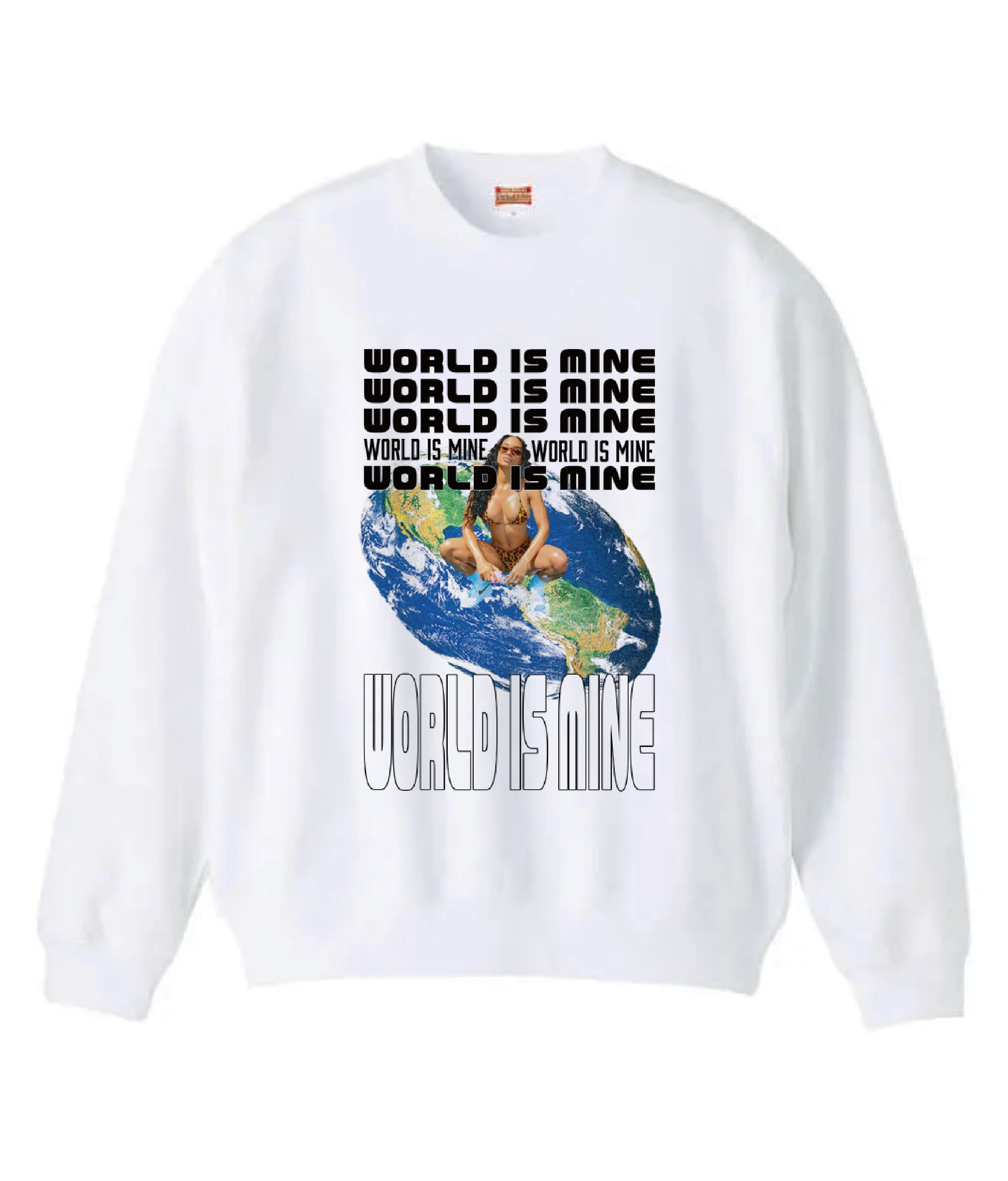 WORLD IS MINE SWEATSHIRTS - WHITE