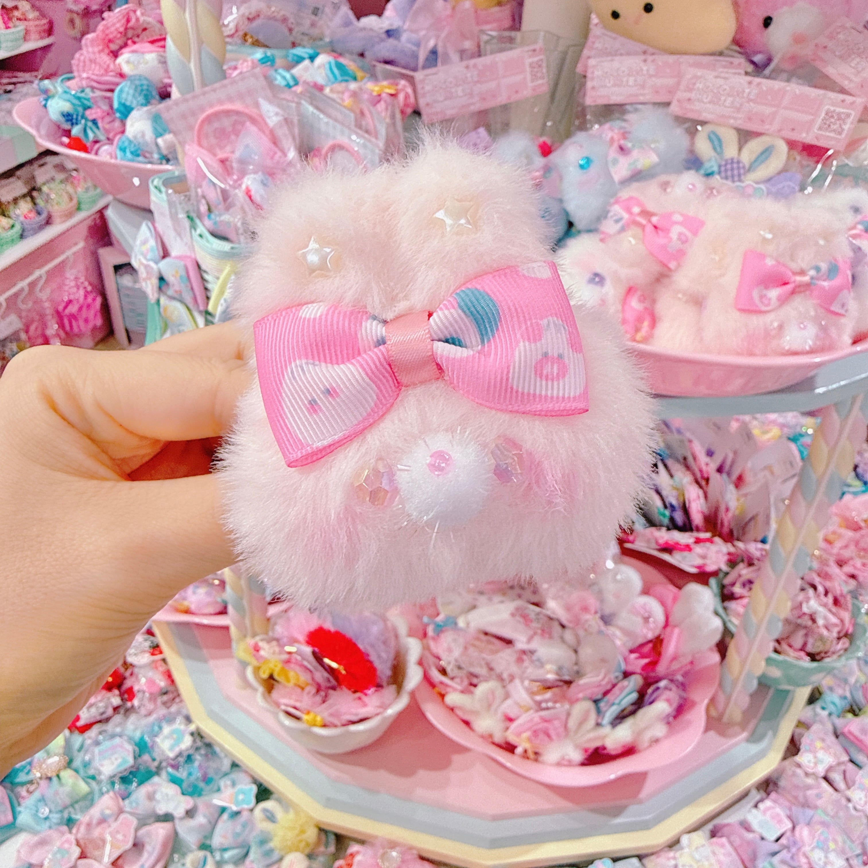 【A4】103-18うさっころヘアゴム