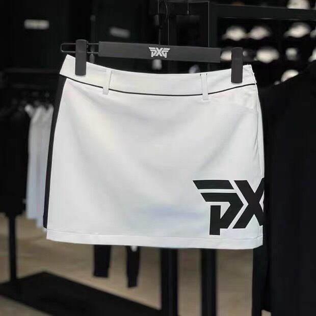 韓国【pxg】ゴルフ ロゴ モノトーン レディース ミニスカート 秋冬 AW